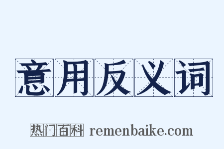 意用反义词是什么意思的图片